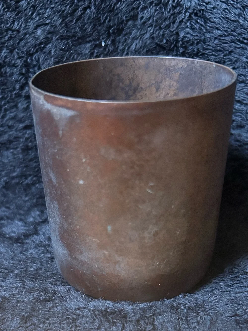 Antique Heintz Art Metal Shop Sterling on Bronze Desk Cup Vase